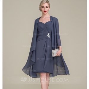 Never-worn, Chiffon Mother of the Bride Dress